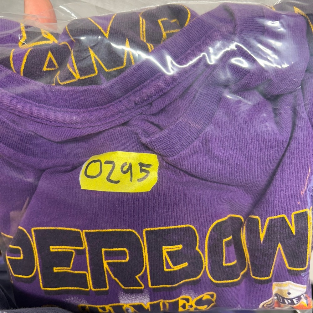 Baltimore Ravens Super Bowl Champions T-Shirt Purple Ray Lewis Joe Flacco XLVII - Picture 6 of 6